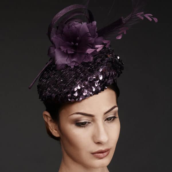 Fascinator (Plum) - Image 2