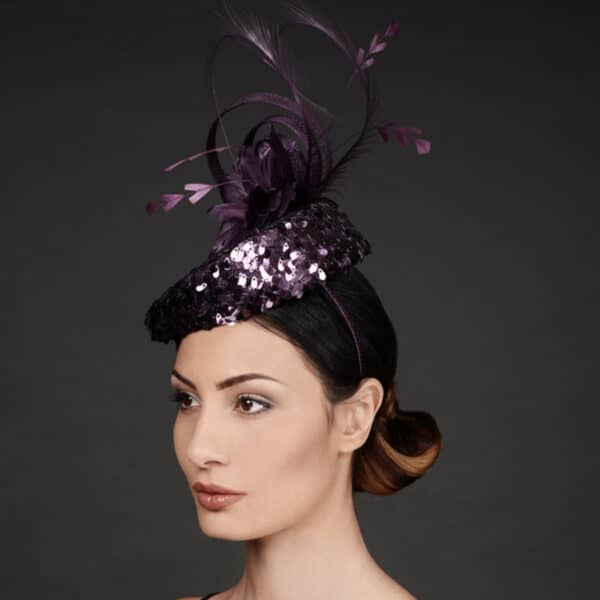 Fascinator (Plum) - Image 3
