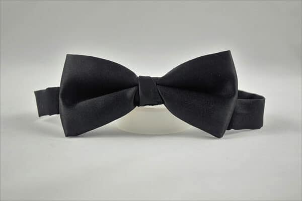 Black Satin Bow Tie