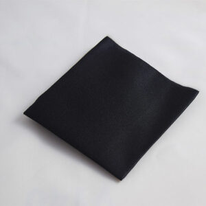 Black Satin Pocket Square