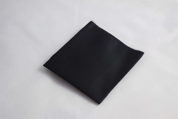 Black Satin Pocket Square