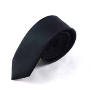 Black Satin Tie