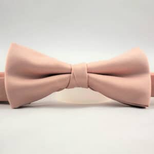 Blush Satin Bow Tie