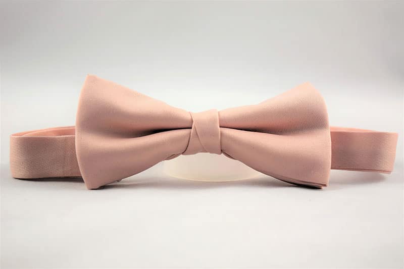 Blush Satin Bow Tie - The Groom Collection