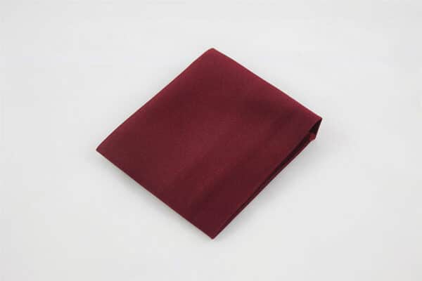 Burgundy Satin Pocket Square
