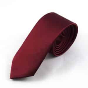 Burgundy Satin Tie