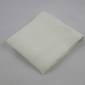Ivory Self Design Pocket Square
