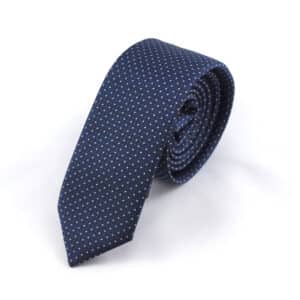 Navy Pindot Tie