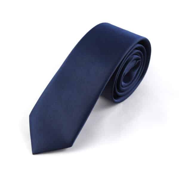 Navy Satin Tie