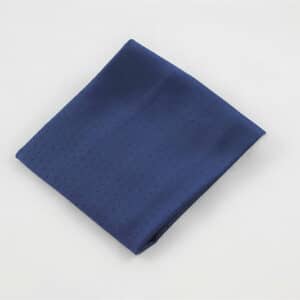 Navy Self Design Polka Dot Pocket Square