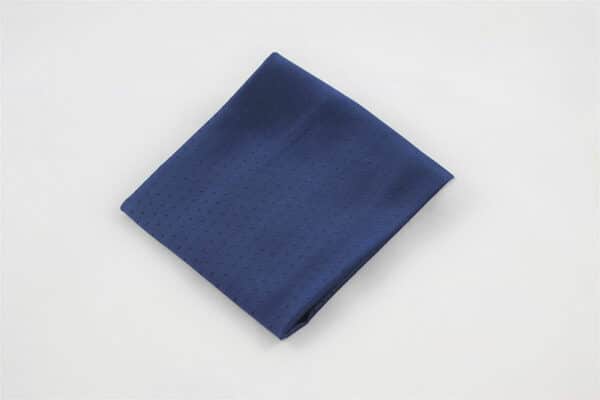 Navy Self Design Polka Dot Pocket Square