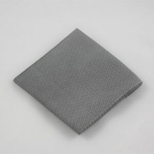 Pewter Self Design Pocket Square