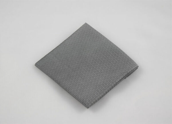 Pewter Self Design Pocket Square