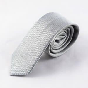 Silver Self-Design Tie