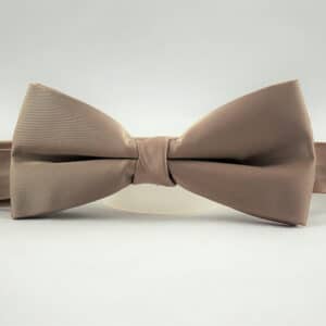 Taupe Moiré Bow Tie