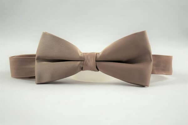 Taupe Moiré Bow Tie