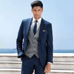 Blue Milan Notch Lapel