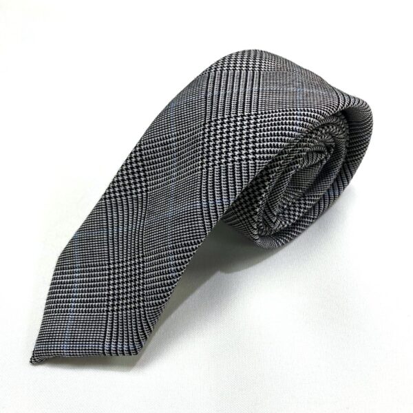 Grey Checkered Tie