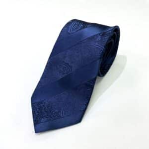 Navy Paisley Tie